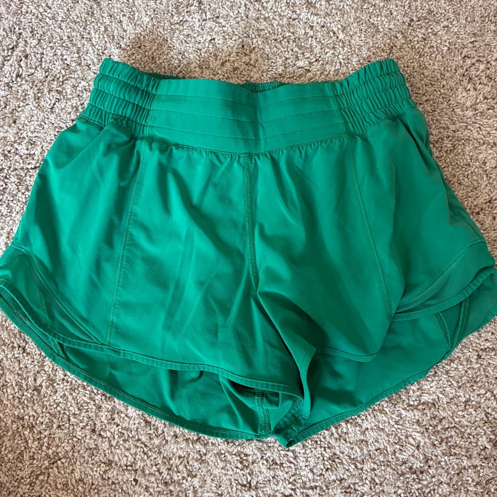 lululemon athletica Vibrant Green Athletic Shorts